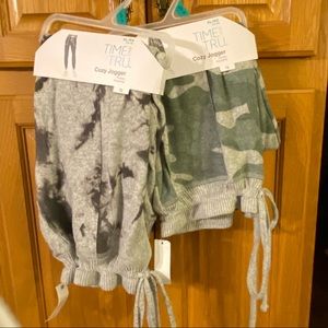 2 pairs of Time and Tru Cozy Joggers Sweatpants Size XL.